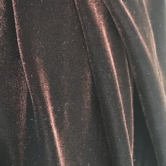 #015 - NIKI by Niki Livas Brown Velvet Maxi Dress - Picture 7 of 8